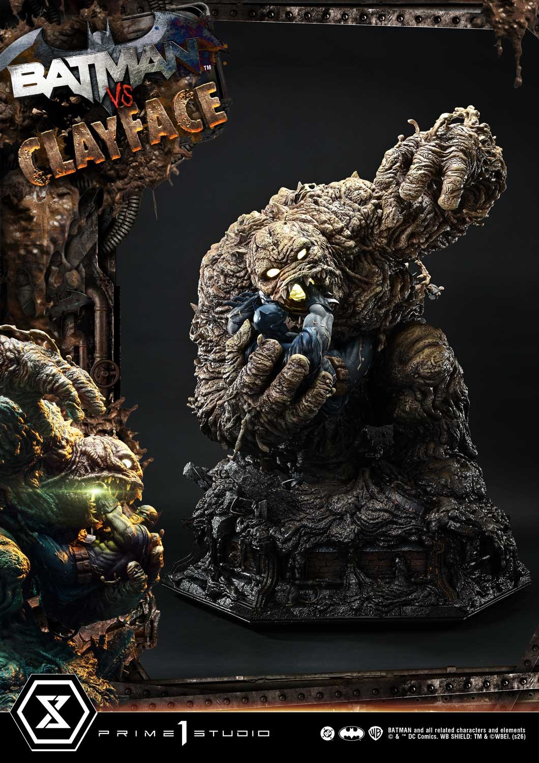 DC Comics Batman vs Clayface (Deluxe Version) Quarter Scale Statue  (Prototype Shown) View 11