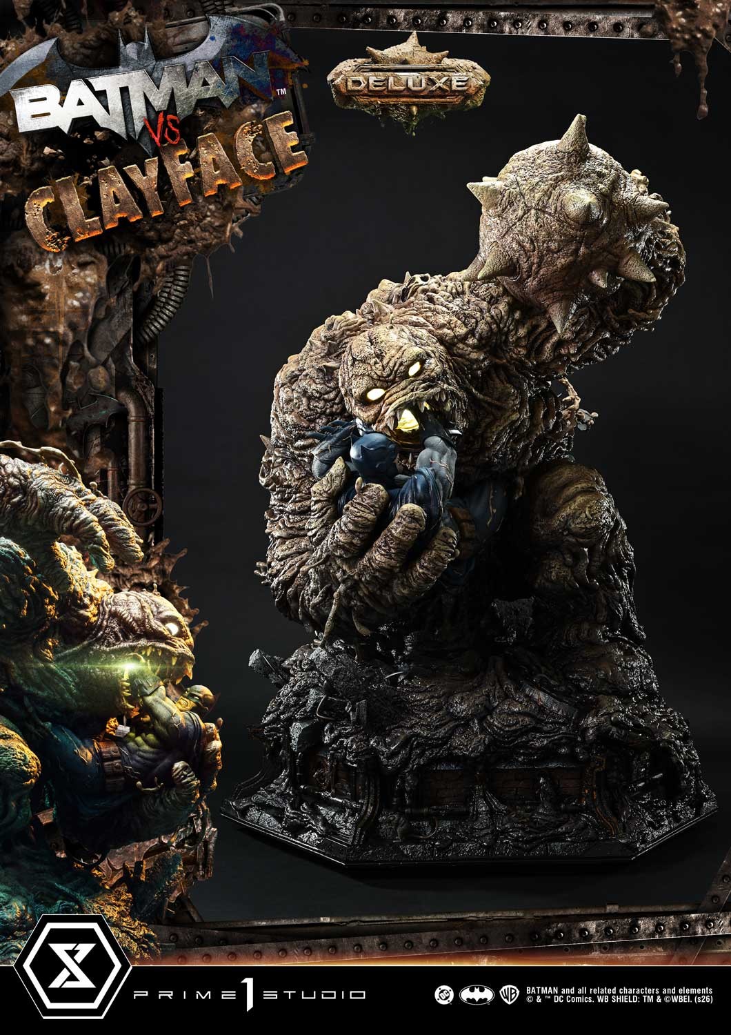 DC Comics Batman vs Clayface (Deluxe Version) Quarter Scale Statue  (Prototype Shown) View 12