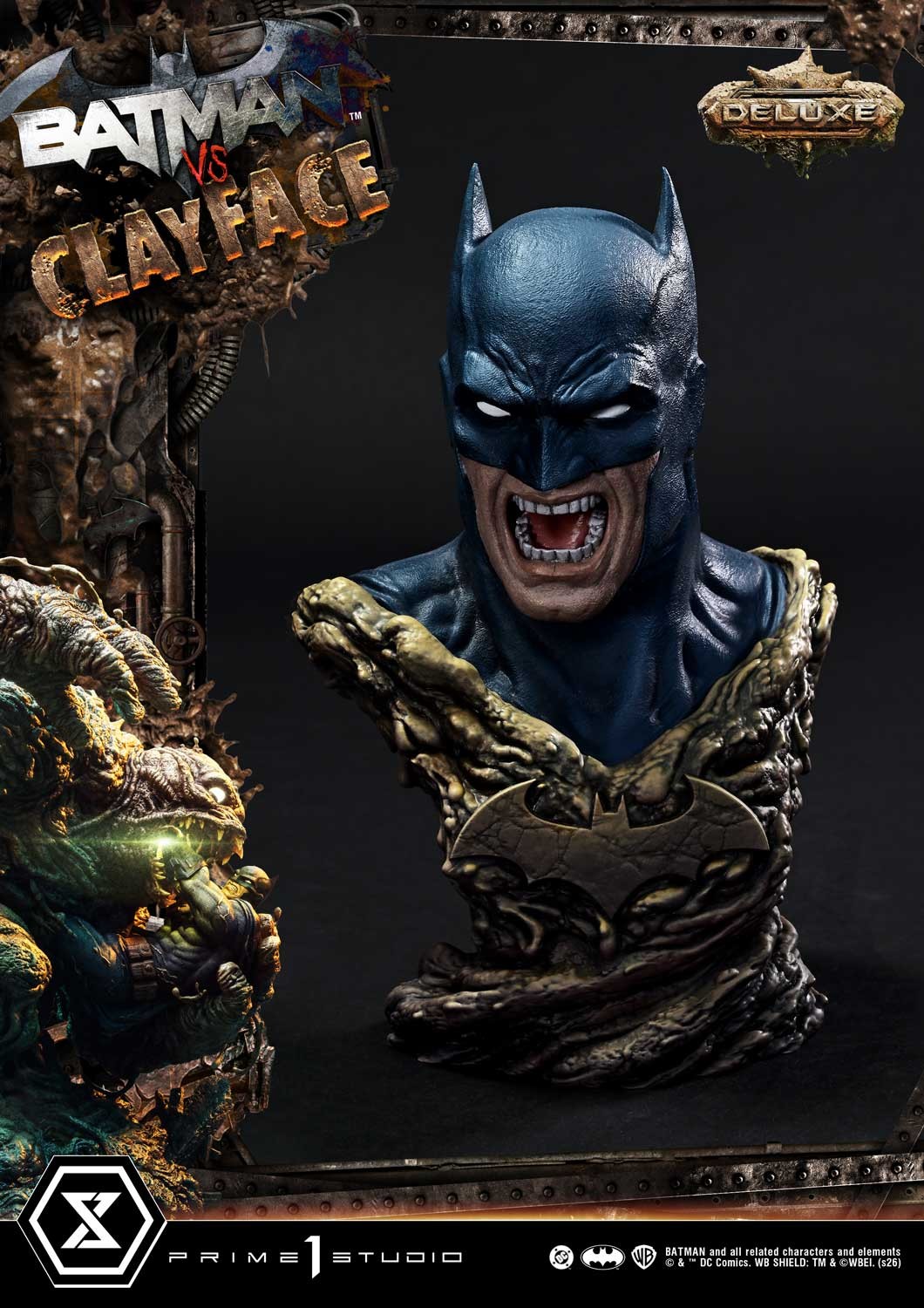 DC Comics Batman vs Clayface (Deluxe Version) Quarter Scale Statue  (Prototype Shown) View 13
