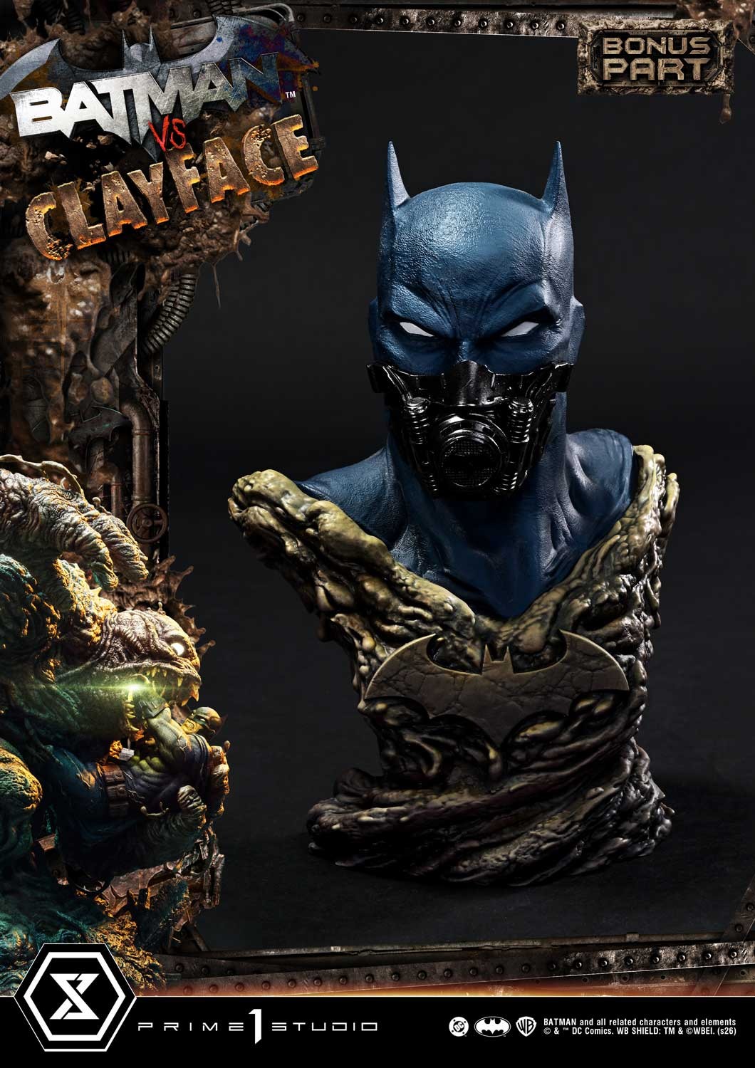 DC Comics Batman vs Clayface (Deluxe Bonus Version) Quarter Scale Statue  (Prototype Shown) View 7