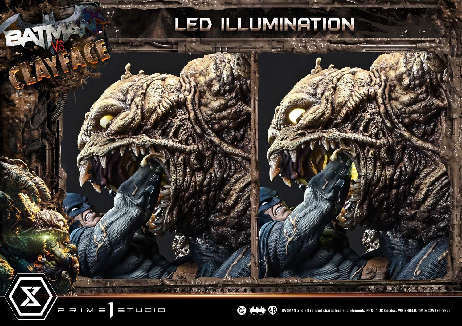 DC Comics Batman vs Clayface (Deluxe Bonus Version) Quarter Scale Statue  (Prototype Shown) View 9