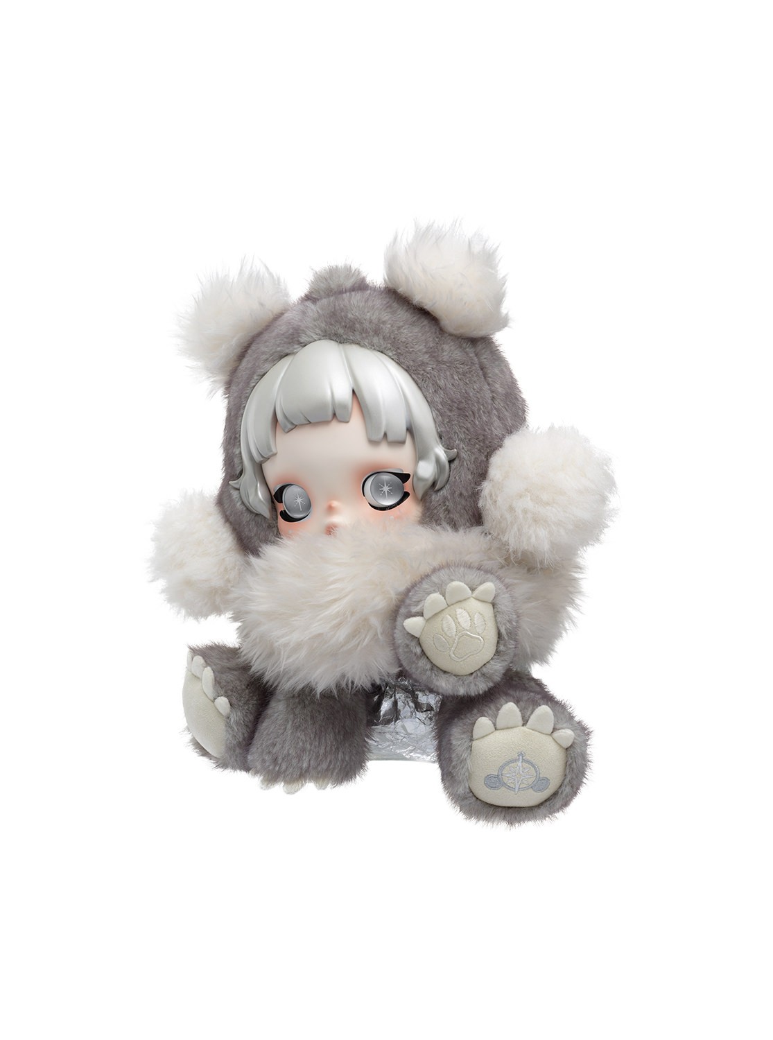 Skullpanda θ SKULLPANDA Punk Panda Plush Doll Collectible Doll  (Prototype Shown) View 10