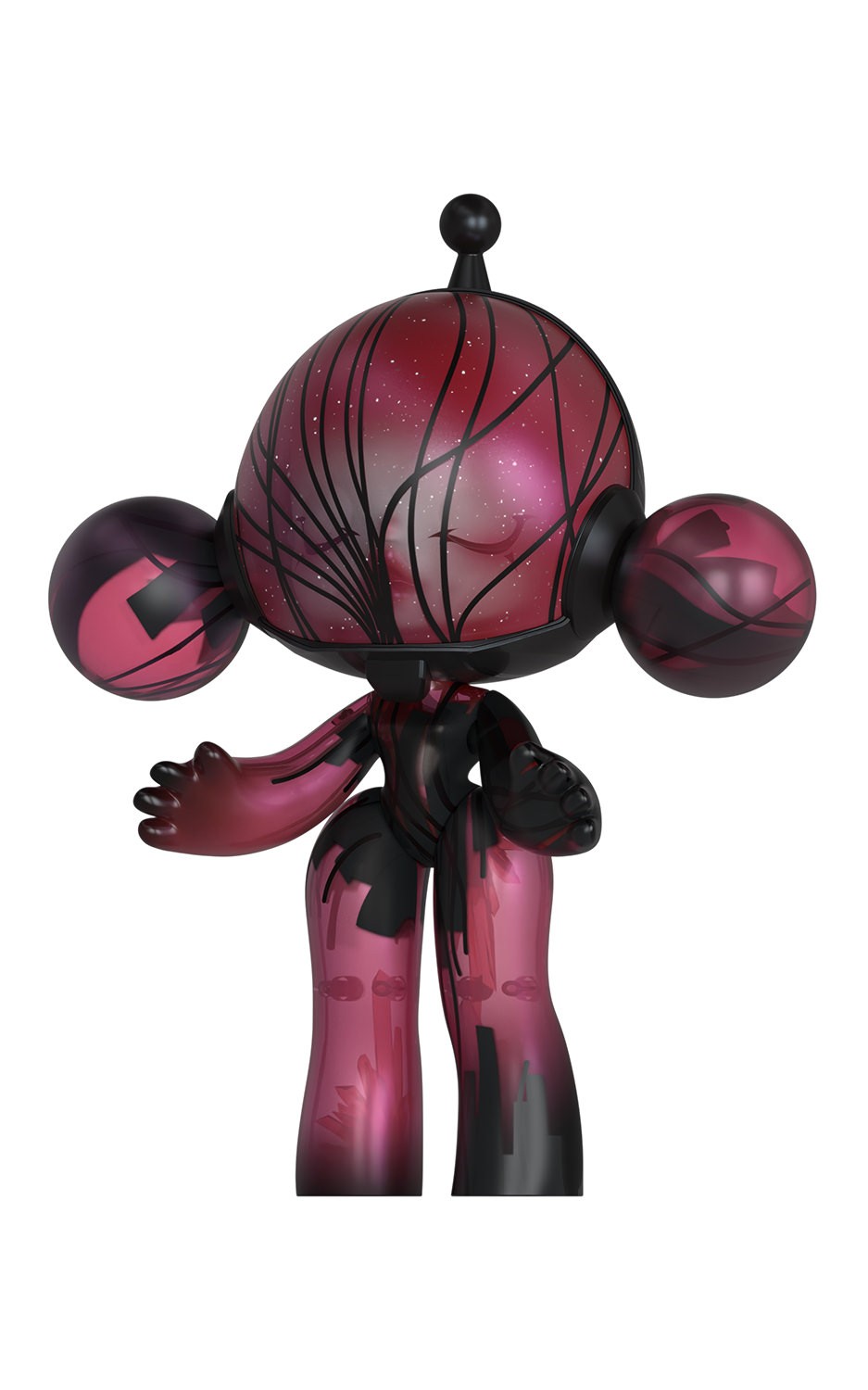 Skullpanda MEGA α SKULLPANDA 400% Red Crystal Collectible Figure  (Prototype Shown) View 10