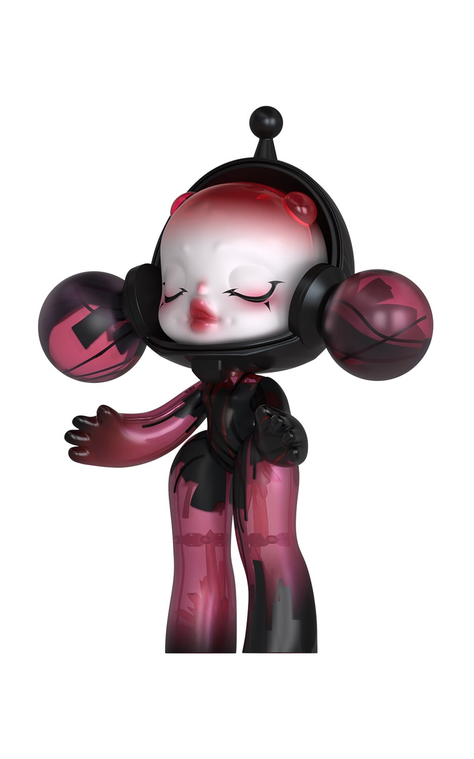 Skullpanda MEGA α SKULLPANDA 400% Red Crystal Collectible Figure  (Prototype Shown) View 11