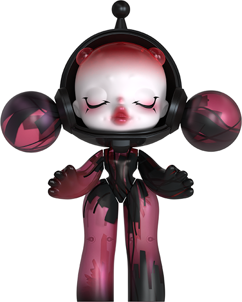 Skullpanda MEGA α SKULLPANDA 400% Red Crystal Collectible Figure  (Prototype Shown) View 13