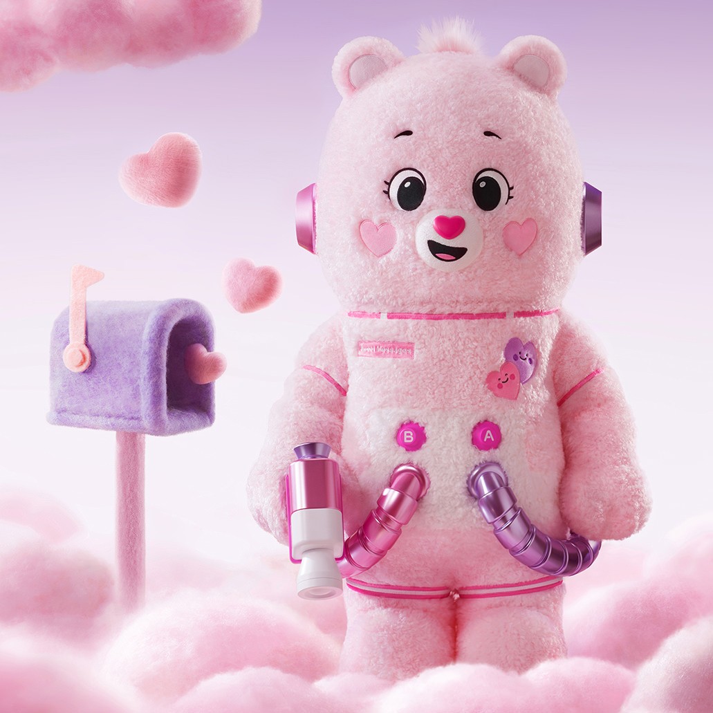 Molly x Care Bears MEGA SPACE MOLLY 1000% Sweet Messages Bear Collectible Figure  (Prototype Shown) View 4