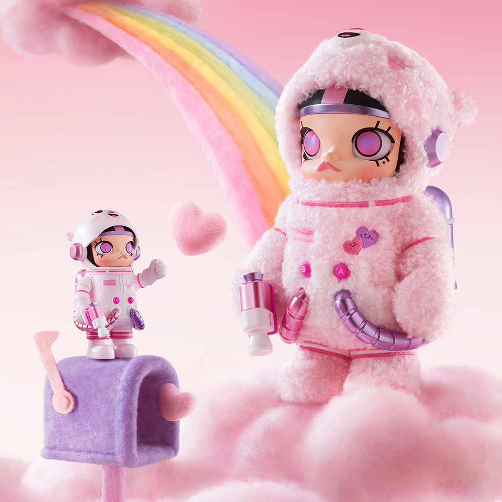 Molly x Care Bears MEGA SPACE MOLLY 1000% Sweet Messages Bear Collectible Figure  (Prototype Shown) View 5