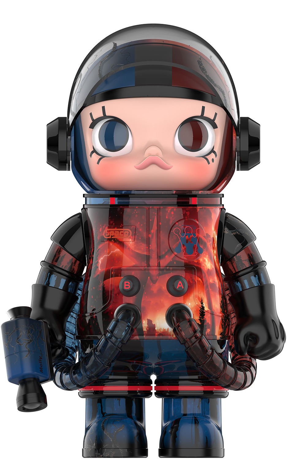 Molly x Stranger Things MEGA SPACE MOLLY 1000% Stranger Things Collectible Figure  (Prototype Shown) View 11