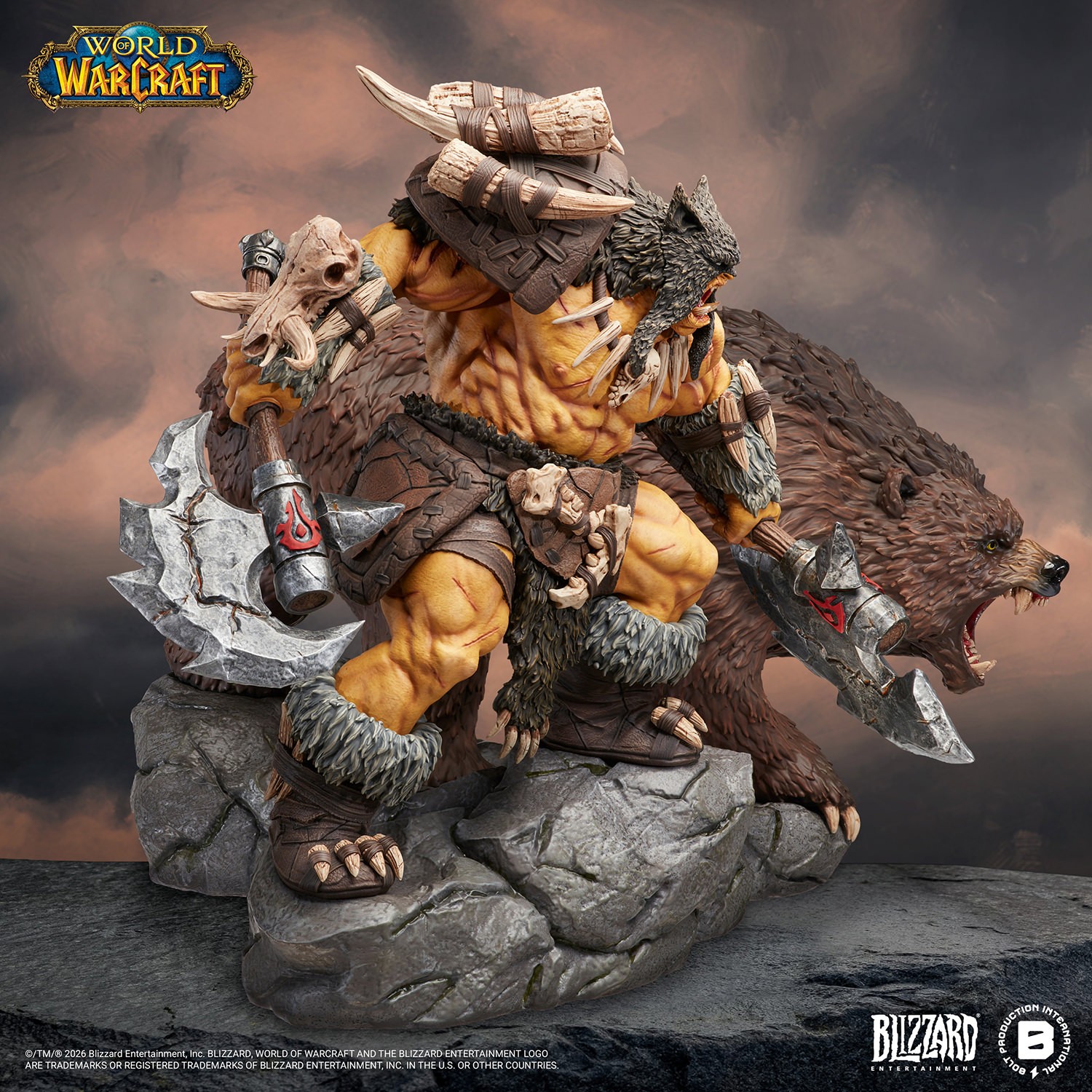 Warcraft Rexxar & Misha Statues  (Prototype Shown) View 3