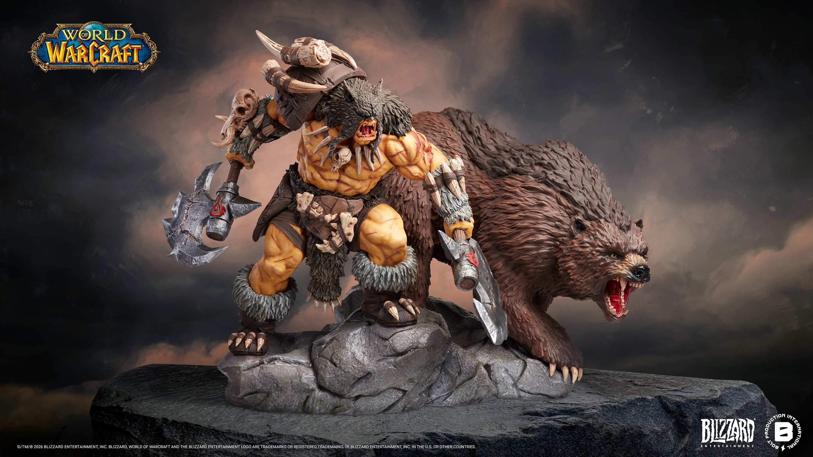 Warcraft Rexxar & Misha Statues  (Prototype Shown) View 9