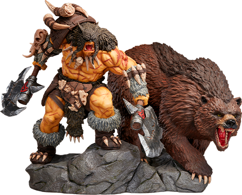 Warcraft Rexxar & Misha Statues  (Prototype Shown) View 15