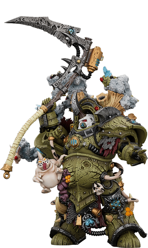 Warhammer 40K Death Guard Typhus, Herald of the Plague God Action Figure  (Prototype Shown) View 17