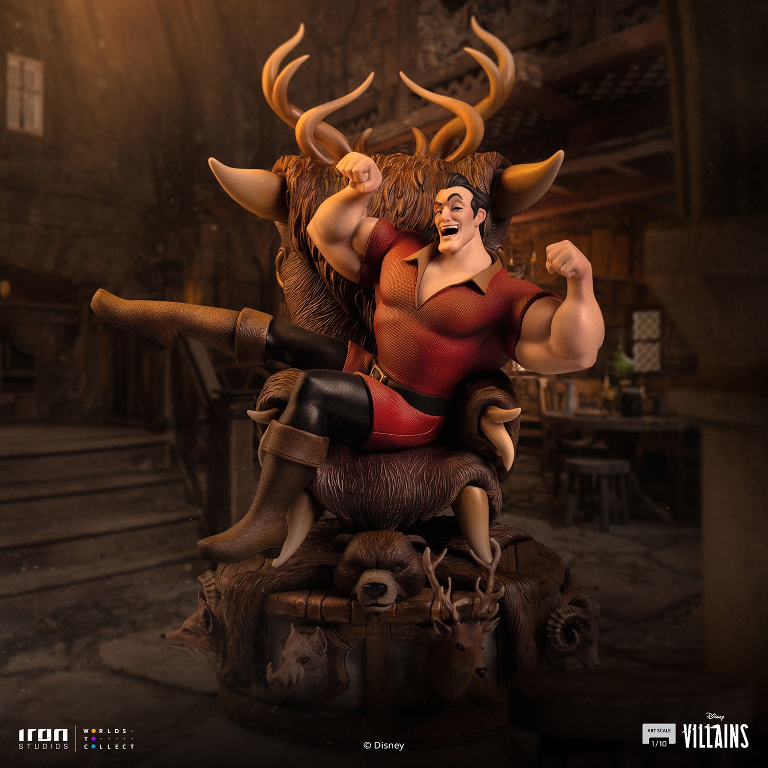Disney Gaston Deluxe 1:10 Scale Statue  (Prototype Shown) View 1