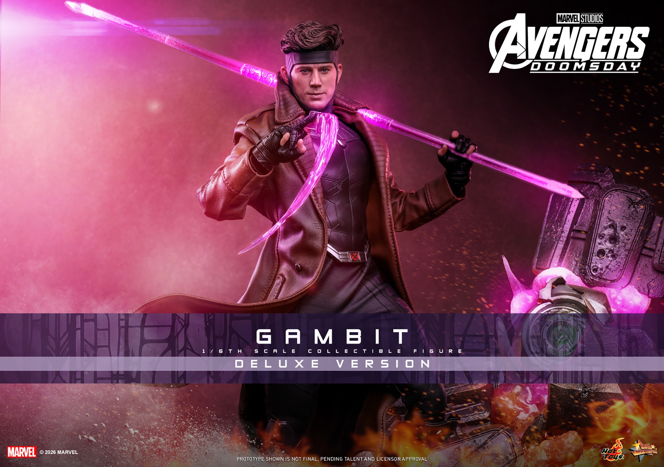 Marvel Gambit (Deluxe Version) Sixth Scale Figure  (Prototype Shown) View 1