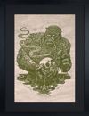 Swamp Thing Linocut on Lokta Paper Exclusive Edition View 6