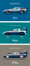 Back to the Future – Delorean Set View 2