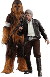 Han Solo and Chewbacca