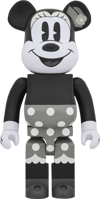 Disney Bearbrick Minnie Mouse Black and White Version 1000