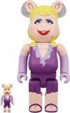 Disney Bearbrick Miss Piggy 100 & 400 Collectible Set