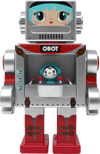 Space Girl Silver OBOT (Prototype Shown) View 8