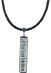 Let Your Geek Sideshow Bar Pendant Necklace- Prototype Shown