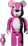 Be@rbrick Pink Bear 100% and 400% (Prototype Shown) View 3