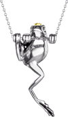 Crowned Frog Necklace (Prototype Shown) View 7