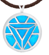 Iron Man's Arc Reactor Necklace (Turquoise)- Prototype Shown