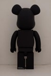 Be@rbrick Oasis Black Rubber Coating 1000% Collectible