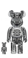 Be@rbrick H.R. Giger (White Chrome Version) 100% & 400% (Prototype Shown) View 1