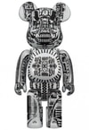 Be@rbrick H.R. Giger (White Chrome Version) 100% & 400% (Prototype Shown) View 3