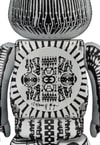 Be@rbrick H.R. Giger (White Chrome Version) 100% & 400% (Prototype Shown) View 4