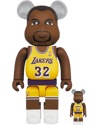 Be@rbrick Magic Johnson (Los Angeles Lakers) 100% and 400%