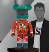 Be@rbrick Space Suit Green Helmet & Orange Suit Ver. 1000% View 2