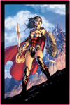 Wonder Woman Comic Cover LED Poster Sign (Large)