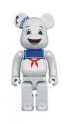 Be@rbrick Stay Puft Marshmallow Man (White Chrome Version) 100% & 400%
