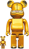 Bearbrick Garfield (Gold Chrome Version) 100% and 400% View 5