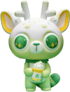 DeerCat Melon Ice Cream Soda