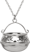Hocus Pocus Amok Cauldron Necklace