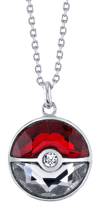 Crystal Poke Ball Necklace
