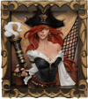 Miss Fortune the Bounty Hunter 3D Photo Frame
