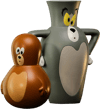 Vase Tom and Roly-Poly Jerry