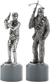 Han Solo & Chewbacca Bishop Chess Piece Pair