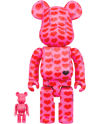 Be@rbrick Pink Heart 100％ and 400% Set- Prototype Shown