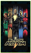 Black Adam Group (1) LED Mini-Poster Light- Prototype Shown