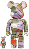 Be@rbrick Benjamin Grant Overview Lisse 100% and 400% (Prototype Shown) View 5