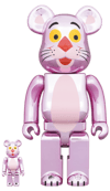 Be@rbrick Pink Panther (Chrome Ver.) 100% & 400%- Prototype Shown