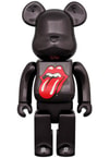Be@rbrick The Rolling Stones Lips & Tongue (Black Chrome Version) 100% & 400%- Prototype Shown