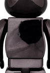 Be@rbrick The Rolling Stones Lips & Tongue (Black Chrome Version) 100% & 400%- Prototype Shown