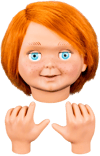 Ultimate Chucky Good Guy "Tommy" Head and Hand Set (Prototype Shown) View 10